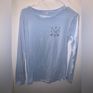 surf shop pastel blue shirt